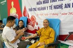Chư Tăng, Phật tử chùa Phúc Linh và chùa Da hiến máu nhân đạo