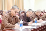 Tăng sinh tham dự kỳ thi tuyển sinh Thạc sĩ Phật học khóa VI (2023-2026)