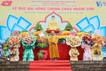 Thượng tọa Thích Tâm Định phát biểu tại buổi lễ