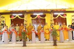 Cắt băng khánh thành ngôi chánh điện chùa Lương Phước (H.Hải Lăng, Quảng Trị)