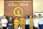 Đoàn thăm, chúc sức khỏe đến Đại đức Thích Tuệ Phúc, trụ trì chùa Tạnh (H.Yên Thành)