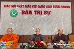 Phiên họp sơ kết Phật sự 6 tháng đầu năm 2024 của Ban Trị sự GHPGVN tỉnh Bình Phước tại chùa Tỉnh Hội