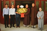 Tặng hoa chúc mừng Đại lễ Vu lan - Báo hiếu đến Ban Trị sự GHPGVN tỉnh Quảng Trị