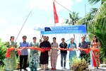 Cắt băng khánh thành cầu "Phật Đà - Kim Giác 5" tại xã Đông Thới, H.Cái Nước, Cà Mau