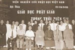 Chư tôn đức, quý học giả tham dự Hội thảo Giáo dục Phật giáo trong thời hiện đại do Việt Nghiên cứu Phật học VN tổ chức tháng 9-1995 - Ảnh: Tư liệu VH