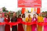 Cắt băng khánh thành cầu Trường Lộc số 21, tại xã Tân Trung, H.Đầm Dơi, tỉnh Cà Mau