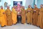 Đảnh lễ khánh tuế Hòa thượng Thích Như Tín, Thành viên Hội đồng chứng minh GHPGVN - Ảnh: Ban TT-TT PG quận
