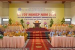 Lễ tốt nghiệp năm 2024 diễn ra tại Đại giảng đường Minh Châu - cơ sở II của Học viện Phật giáo VN tại TP.HCM - Ảnh: Bảo Toàn/BGN