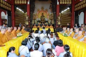 Quang cảnh buổi lễ Vu lan - Báo hiếu tại chùa Long Phước