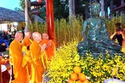 Tôn tượng Phật hoàng Trần Nhân Tông được an vị tại thiền viện Trúc Lâm Phương Nam (Cần Thơ)