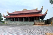 Công trình trùng tu chùa Hương Ấp (Vạn Xuân tự) đang được tiến hành