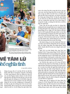 Hướng về tâm lũ từ thành phố nghĩa tình