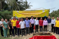 Khởi công xây dựng cho đến gia đình ông Nguyễn Văn Lâm, tại xã Mỹ Chánh Hòa
