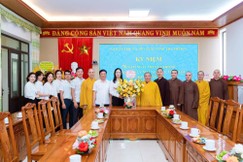 Ban Trị sự GHPGVN tỉnh đã đến thăm và chúc mừng Ban Tuyên giáo và Dân vận Tỉnh ủy và Sở Dân tộc và Tôn giáo tỉnh