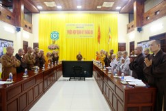 Ban Thường trực Ban Trị sự GHPGVN tỉnh tổ chức họp trực tuyến, triển khai hoạt động Phật sự
