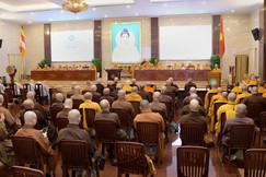 Ban Trị sự Phật giáo TP.HCM họp thống nhất công tác tổ chức Tuần huân tu Phật lịch 2569 - Ảnh: Bảo Toàn/BGN