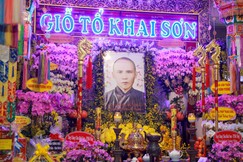 Di ảnh Hòa thượng Thích Đạo Thanh tại chùa Pháp Hoa (P.Đức Nhuận, TP.HCM) - Ảnh: Nguyên Tài/BGN