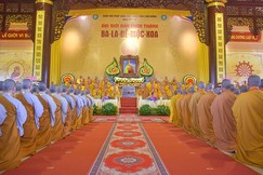 Trang nghiêm Lễ khai mạc Đại giới đàn Chơn Thành Phật lịch 2569 tại thiền viện Trúc Lâm Chánh Thiện - Ảnh: Quảng Đạo/BGN