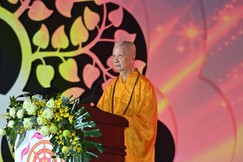 Đức Pháp chủ GHPGVN - Đại lão Hòa thượng Thích Trí Quảng tuyên đọc Thông điệp Đại lễ Vesak Liên Hiệp Quốc 2025