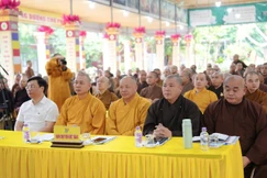 Chư tôn đức Ban Trị sự GHPGVN tỉnh Thanh Hóa tham dự hội nghị