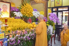 Đức Pháp chủ tưởng niệm cố Trưởng lão Hòa thượng Thích Thanh Kiểm (1920-2000) - Ảnh: Quảng Đạo/BGN