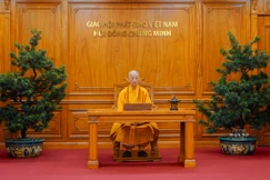 Đại lão Hòa thượng Thích Trí Quảng, Pháp chủ Giáo hội Phật giáo Việt Nam - Ảnh: Nguyện Truyền/BGN