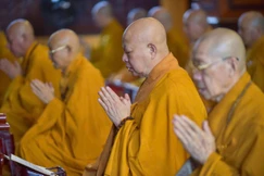 Khóa huân tu của chư Tăng thuộc Ban Trị sự GHPGVN TP.HCM do Đức Pháp chủ khởi xướng và chủ trương, được duy trì liên tục nhiều năm qua cho đến nay - Ảnh: Quảng Đạo/BGN