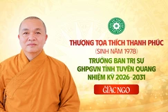 Thượng tọa Thích Thanh Phúc làm Trưởng ban Trị sự GHPGVN tỉnh Tuyên Quang thay Hòa thượng Thích Gia Quang