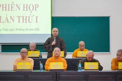 Ban Trị sự GHPGVN tỉnh Đồng Tháp tổng kết công tác tổ chức Đại hội đại biểu Phật giáo tỉnh và triển khai kế hoạch Đại lễ Phật đản Phật lịch 2570 tại Văn phòng Ban Trị sự - chùa Vĩnh Tràng (P.Mỹ Phong)