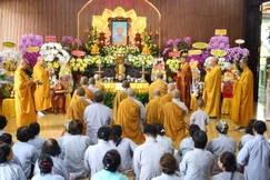 Khóa lễ cung tiến Giác linh Ni trưởng Thích nữ Tịnh Giới tại tổ đường chùa Ưu Đàm