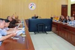 Chư tôn đức Ban Thường trực Ban Trị sự GHPGVN tỉnh An Giang biểu quyết thông qua nhiều nội dung Phật sự quan trọng trong thời gian tới