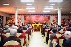 Quang cảnh Lễ khánh thọ Phật tử cao niên tại chùa Phổ Chiếu