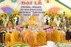 Lễ dâng hương tại chùa Phước Huệ vào sáng nay, 23-3-2026