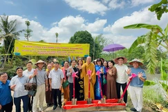 Chùa Tường Nguyên khởi công cầu bê-tông số 582 tại xã Trường Thành, TP.Cần Thơ