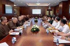 Buổi họp của Ban Tổ chức Đại hội với đại diện các cơ quan chức năng - Ảnh: Bảo Toàn/BGN