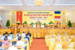 Ra mắt nhân sự Ban Trị sự Phật giáo TP.HCM nhiệm kỳ I (2026-2031) - Ảnh: Đăng Huy