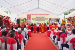 Cắt băng khánh thành công trình tu bổ, tôn tạo Di tích chùa Du Nội