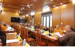 Ban Thường trực Ban Trị sự GHPGVN tỉnh họp triển khai các Phật sự