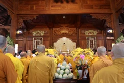 Lễ an vị tôn tượng Phật hoàng Trần Nhân Tông và lạc thành Anh Linh Tưởng Niệm đường tại thiền viện Trúc Lâm Tây Ninh