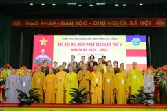 Đại hội đại biểu Phật giáo tỉnh Cao Bằng diễn ra thành công suy cử 30 thành viên Ban Trị sự - Ảnh: Hoàng Tuấn 