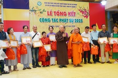 Cơ sở Từ thiện xã hội Phật giáo chùa Kỳ Quang II trao Bằng công đức tri ân đến các ân nhân trợ duyên cho cơ sở