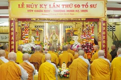 Tưởng niệm Hòa thượng Thích Minh Trực tại tổ đình Phật Bửu (P.Bàn Cờ, TP.HCM)