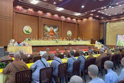 Đoàn Phật học viện Viên Quang - Đài Loan thăm Trường Trung cấp Phật học Nguyên Thiều 