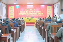 Quang cảnh Hội nghị tổng kết hoạt động Phật sự năm 2025 của Ban Trị sự Phật giáo tỉnh Phú Thọ