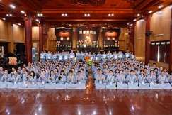 Lưu niệm tại khóa tu Trái tim của Bụt do chùa Diệu Pháp (P.Bình Lợi Trung, TP.HCM) tổ chức