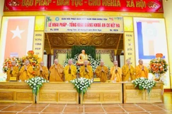 Chư tôn đức chứng minh Lễ khai pháp, tổng khai giảng khóa An cư kiết hạ Phật lịch 2570 của Phật giáo tỉnh Hưng Yên