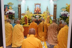 Trang nghiêm Lễ tưởng niệm húy nhật Trưởng lão Hòa thượng Thích Quang Thể tại chùa Quang Thọ (phường Cẩm Lệ, TP.Đà Nẵng)