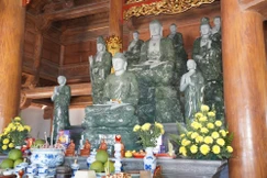 Hệ thống tôn tượng Đức Phật, Bồ-tát an vị tại chánh điện chùa Thuyền Chài