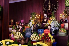Giác linh đài tưởng niệm Hòa thượng Thích Trí Hải tại tổ đình Mai Xá 