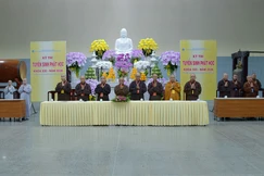 Lễ khai mạc kỳ thi tuyển sinh cử nhân Phật học khóa XXI năm 2026 - Ảnh: Bảo Toàn/BGN
